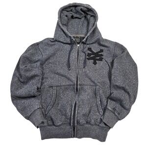 Zoo York Full Zip Hoodie Sweatshirt Men Cyber Y2k Grunge Punk Skater Baggy 2000s